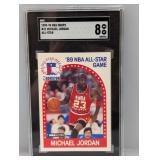 1989-90 NBA Hoops All-Star 21 Michael Jordan SGC 8