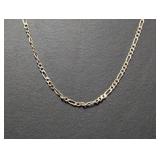 24" .925 Sterl Figaro Chain Necklace
