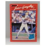 1990 Donruss Rated Rookie Juan Gonzalez RC #33