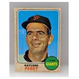 1968 Topps Baseball Gaylord Perry HOF 85 Edge