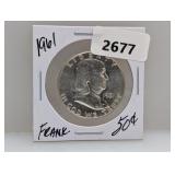 1961 90% Silv Franklin Half $1 Dollar