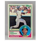 1983 Topps Rickey Henderson #180 Edge