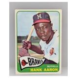 1965 Topps Baseball Hank Aaron HOF 170 Corners