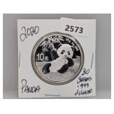 2020 30G .999 Silv Panda 10 Yuan