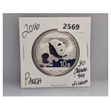 2016 30G .999 Silv Panda 10 Yuan