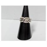 .925 Sterl Twisted Ring Sz 6