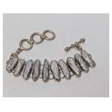 6-8" Adj Mother of Pearl Bracelet