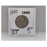 1946 80% Silv Canada Quarter