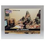1991 Pro Set US Troops Watch Super Bowl XXV Edge