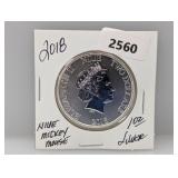 2018 1oz .999 Silv Mickey Mouse NIUE