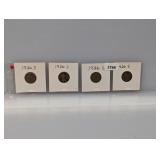 (4) 1926-S Wheat Cents