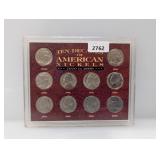 Ten Decades of American Nickels
