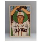 1952 Bowman Gene Bearden #173 Crease/Edges/Stain