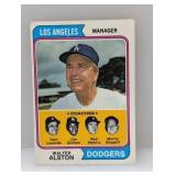 1974 TOPPS WALTER ALSTON Lasorda HOF Corners/Edges