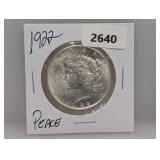 1922 90% Silv Peace $1 Dollar
