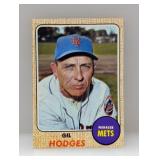 1968 Topps Baseball GIL HODGES HOF 27 Surface