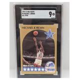 1990-91 NBA Hoops All-Star Michael Jordan SGC 9 MT