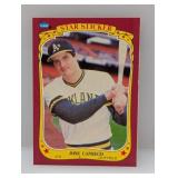 1986 Fleer Star Sticker #19 RC Jose Canseco Edges