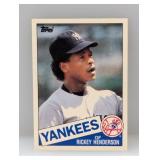 1985 Topps Traded #49T Rickey Henderson Edges