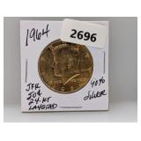 1964 90% Silv JFK 24K Layered Half