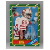 1985 Topps Jerry Rice RC #161 Stain