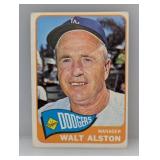 1965 Topps Walt Alston HOF 217 Corners/Stain