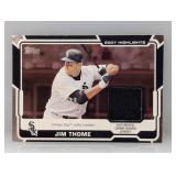 2008 Topps Jim Thome #HR-JT 2007 Highlights Relic