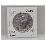 2014 1oz .999 Silv Eagle $1 Dollar