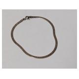 7" .925 Sterl Herringbone Chain Bracelet