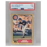 1987 Topps Traded Greg Maddux 70T PSA 7