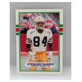 1989 Topps Rookie #379 Sterling Sharpe Edges