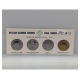 (4) 1966 PF Like Specimen Dollar Gaming Tokens