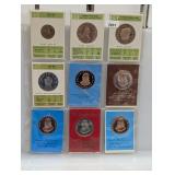 Page of Franklin Mint Medallions