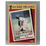 1987 Topps Turning Back the Clock Rickey Henderson