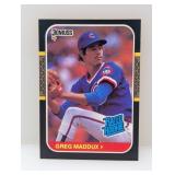 1987 Donruss Rated Rookie Greg Maddux RC #36