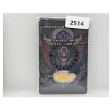 1/1000oz Gold US Army Boullion