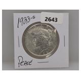 1923-S 90% Silv Peace $1 Dollar