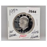 1971-S 40% Silv PF Ike $1 Dollar