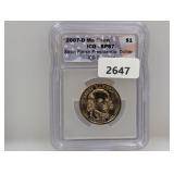 ICG 2007-D SP67 Madison $1 Dollar