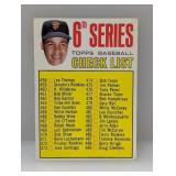 1967 Topps MARICHAL CHECKLIST Uncheck Corners/Edge