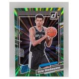 2023 Donruss Wembanyama #220 RRC Holo Green Laser