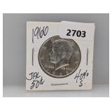 1966 40% Silv JFK Half $1 Dollar
