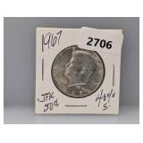 1967 40% Silv JFK Half $1 Dollar