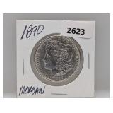 1890 90% Silv Morgan $1 Dollar