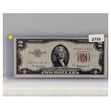 1953-A Red Seal $2 US Note