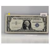 1957-A Blue Seal $1 Silver Certificate