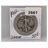 1942 90% Silv Walker Half $1 Dollar