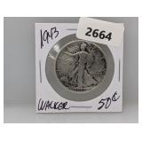 1943 90% Silv Walker Half $1 Dollar