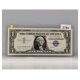1957-A Blue Seal $1 Silver Certificate