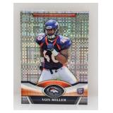 2011 NFL Topps Plat Checker X-Fractor RC Miller